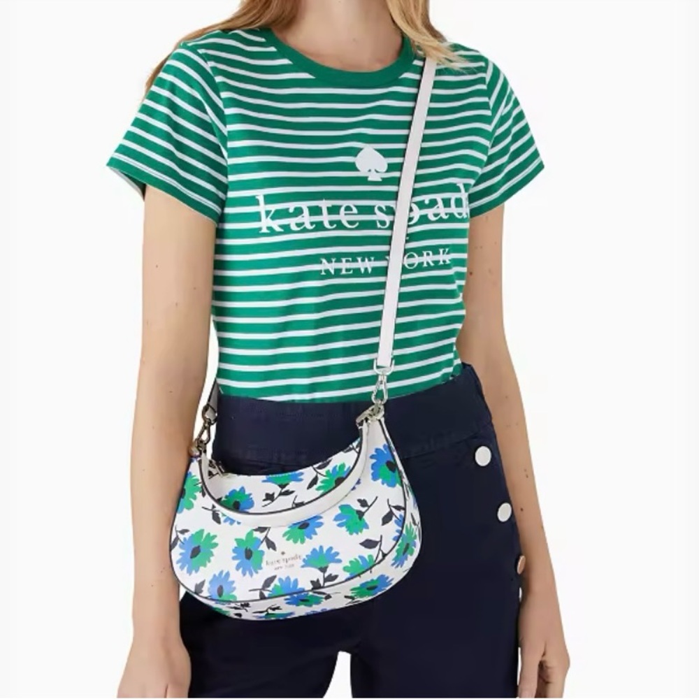 NWT Springtime Kate Spade Kristi Park Posies Floral Crossbody Bag Purse Satchel - Picture 11 of 13